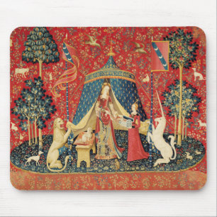 Tapis De Souris Lion D'ENFANCE ET D'UNICORN, Fleurs D'Imaginaires,