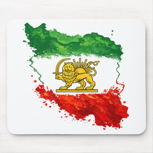 Tapis de souris Lion et Soleil Persan | Tapis de b (Devant)