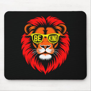 Tapis De Souris Lion Inspirant de Bienveillance et de Positivité M