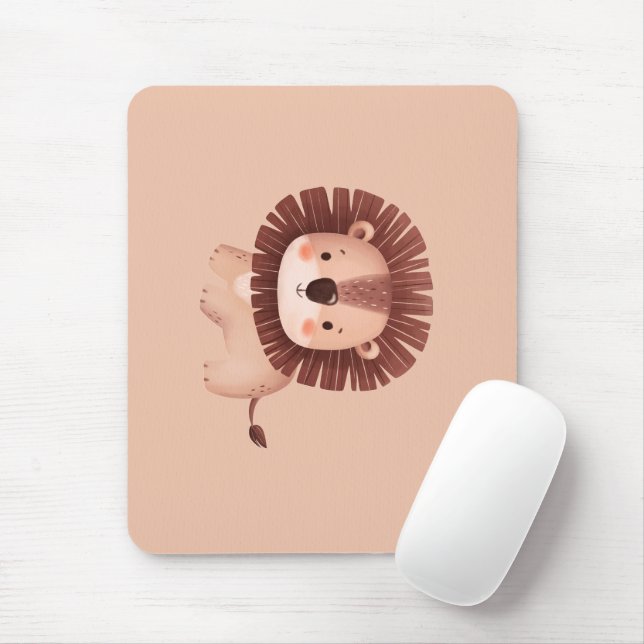 Tapis De Souris Lion Mignon (Avec souris)