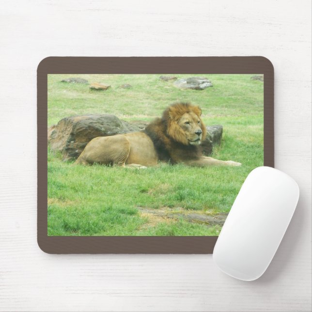 Tapis De Souris Lion Mousepad (Avec souris)