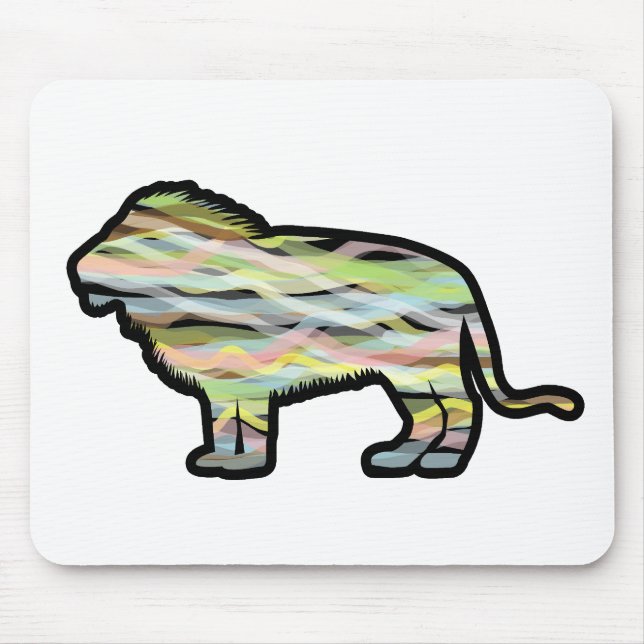 Tapis De Souris "Lion" Mousepad (Devant)