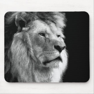 Tapis De Souris Lion noir blanc