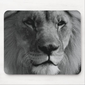Tapis De Souris Lion noir et blanc