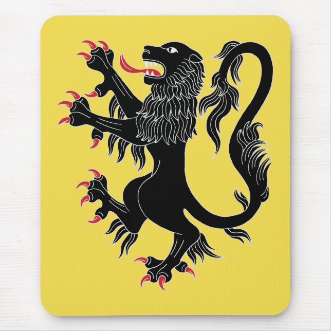 Tapis De Souris Lion Rampant Sable (Devant)