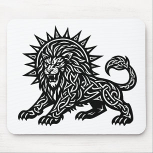 Tapis De Souris Lion Zodiaque Soleil‑Crinière Lion BurnsInHell