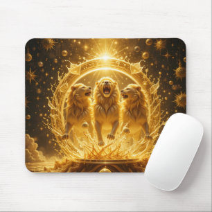 Tapis De Souris Lions d'or céleste