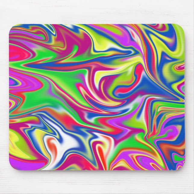 Tapis De Souris Liquide de bonbons marbrés,_ (Devant)
