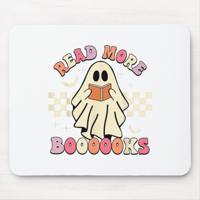 Tapis De Souris Lire Plus Boooooooks Jote Ghost Lire Plus Booooooo (Devant)