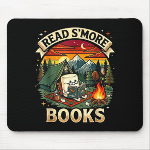 Tapis De Souris Lire plus de livres mignon feu de camp _ lecture l