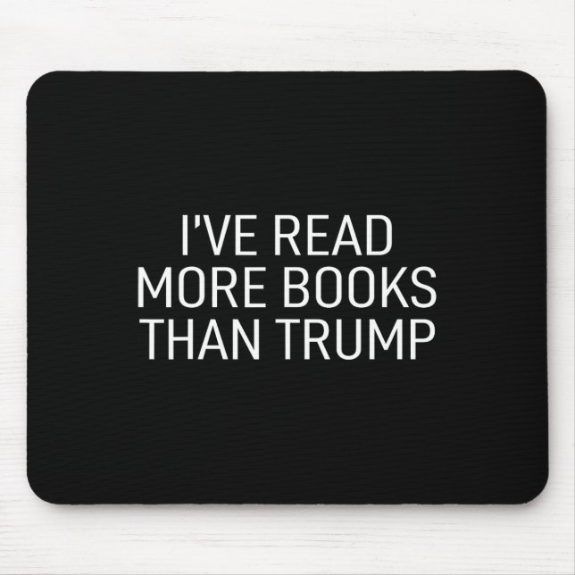 Tapis De Souris Lire Plus De Livres Que Trump (Devant)