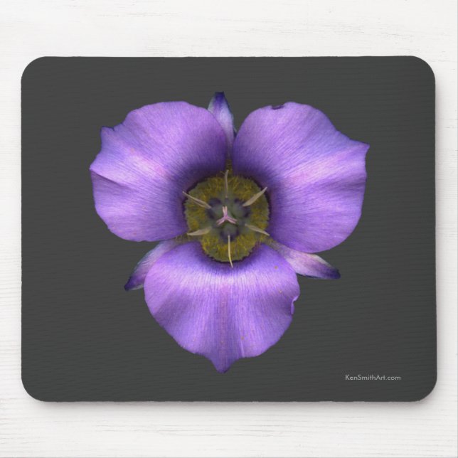 Tapis De Souris Lis de Mariposa Mousepad, brun (Devant)