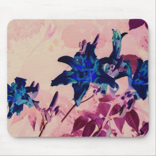 Tapis De Souris lis tigrés négatifs