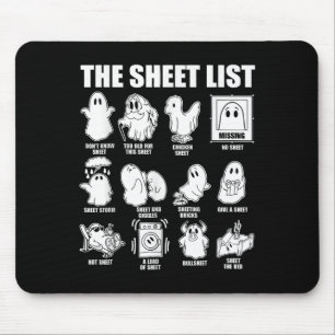 Tapis De Souris Liste De Feuilles Fantaisie Fantaisie Puns Hallowe