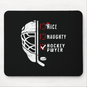Tapis De Souris Liste de joueurs de hockey gentils et méchants Noë