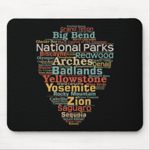 Tapis De Souris Liste des parcs nationaux américains, art de nuage