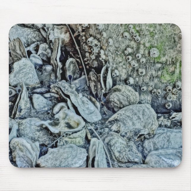 Tapis De Souris Lit d'huître de beauté de marée basse (Devant)