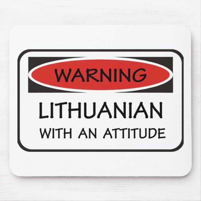 Tapis De Souris Lithuanien d'attitude (Devant)