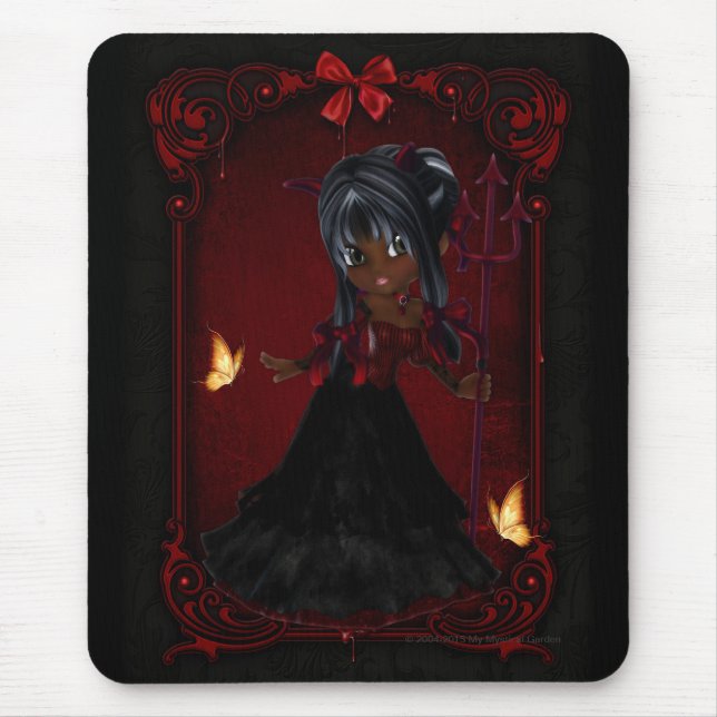 Tapis De Souris Little Cookie Devil Girl Design 4 Mousepad (Devant)