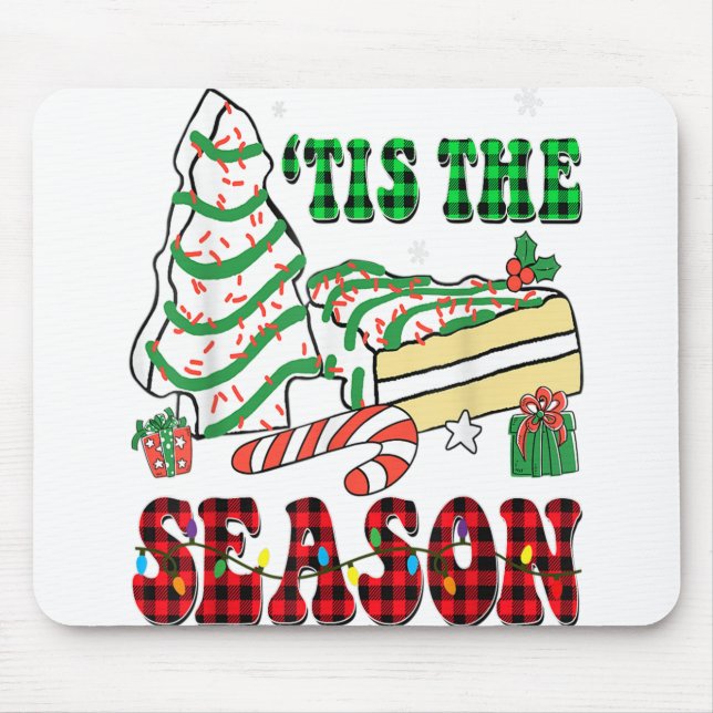 Tapis De Souris Little Tis' Season Christmas Tree Cakes Debbie (Devant)