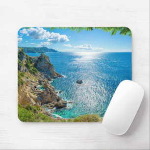 Tapis De Souris Littoral Palaiokastritsa, Corfou, Grèce