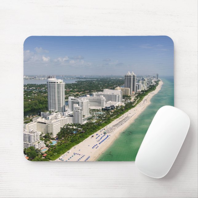 Tapis De Souris Littoral | Urban Beach, Miami, Floride (Avec souris)