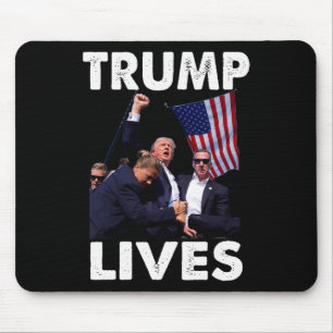Tapis De Souris Live Donald Trump Mug Shot - Ne jamais abandonner