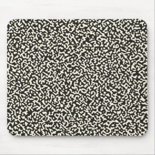 Tapis De Souris Livre de composition noir Motif sans couture