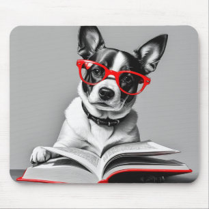 Tapis De Souris Livre de lecture de chien