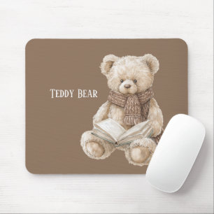 Tapis De Souris Livre de l'ours en peluche marron crème