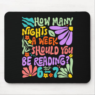 Tapis De Souris Livre de mème drôle de lecture six sept Amoureux d