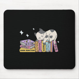 Tapis De Souris Livre mignon Réduction de dommages chats sauve des