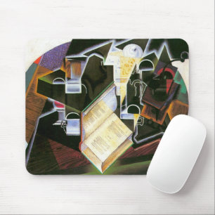 Tapis De Souris Livre, Pipe et Lunettes, Juan Gris, Cubisme Vintag