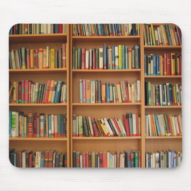 Tapis De Souris Livres dans la bibliothèque (Devant)