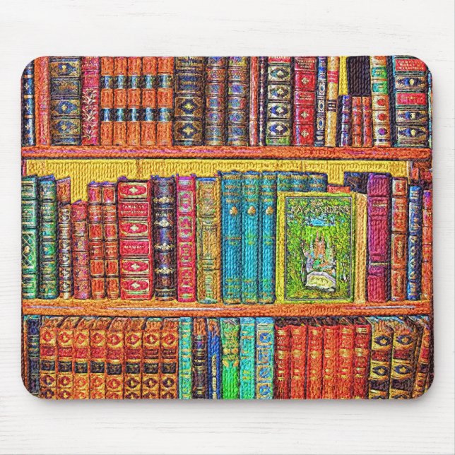 Tapis De Souris Livres de bibliothèque (Devant)