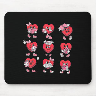 Tapis De Souris Livres de lecture de cœur de bonbon drôles Bibliot