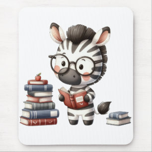 Tapis De Souris Livres de lecture Zèbre.