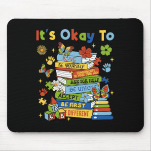 Tapis De Souris Livres Sensibilisation à l'autisme Coquette C'est