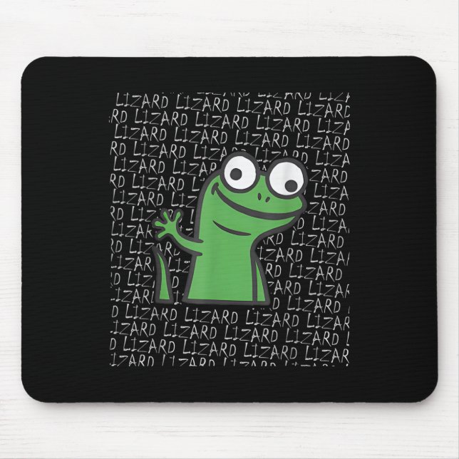 Tapis De Souris Lizard Lizard Lizard Funny Weirdcore Animal mème G (Devant)