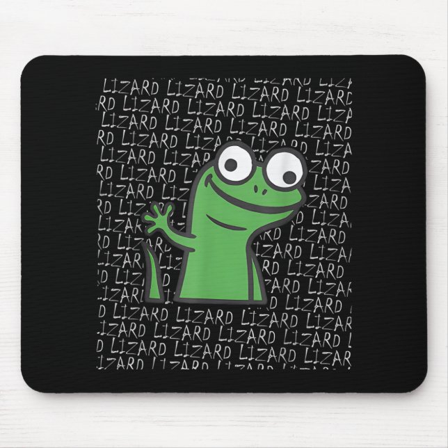 Tapis De Souris Lizard Lizard Lizard Funny Weirdcore Animal mème G (Devant)