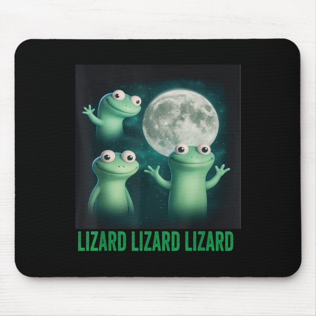 Tapis De Souris Lizard Lizard Lizard Lizard Funny Lizard Moon Tren (Devant)