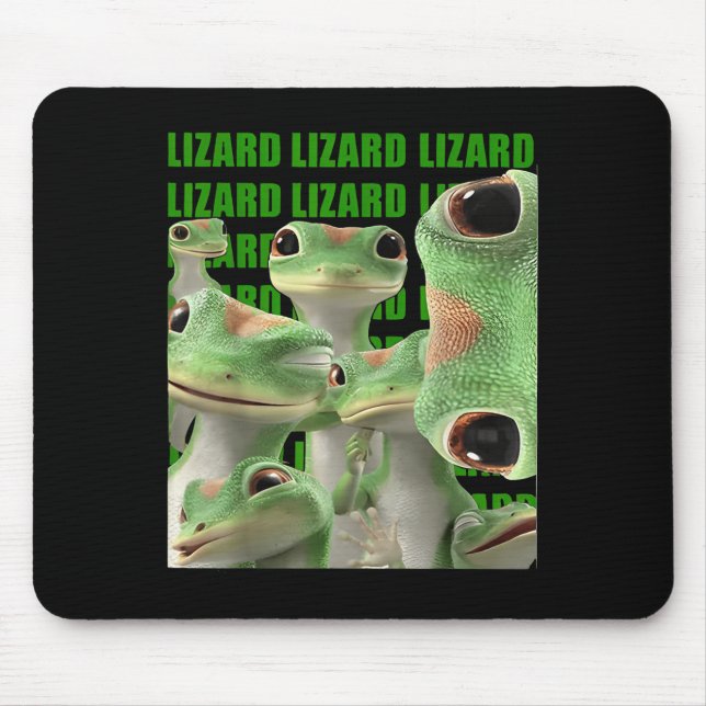 Tapis De Souris Lizard Lizard Lizard Mème drôle (Devant)