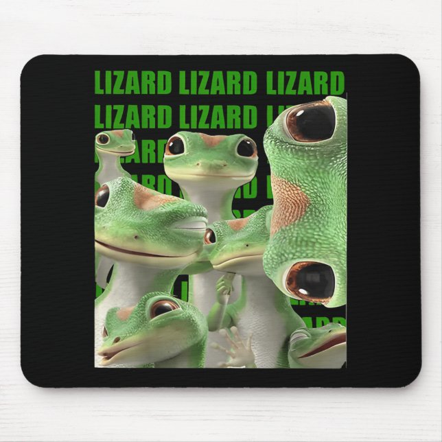 Tapis De Souris Lizard Lizard Lizard Mème Drôle (2 Côté) _1 (Devant)