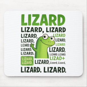 Tapis De Souris Lizard Lizard Lizard Shirt Funny Weirdcore Animal