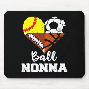 Tapis De Souris Ll Nonna Foot Soccerll Softll Sketll Joueuse Nonna