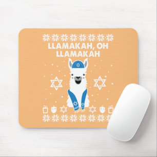 Tapis De Souris Llamakah, Oh Llamakah Hanoukka Cadeaux