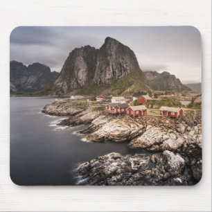 Tapis De Souris Lofoten Fishing Village Hamnoya