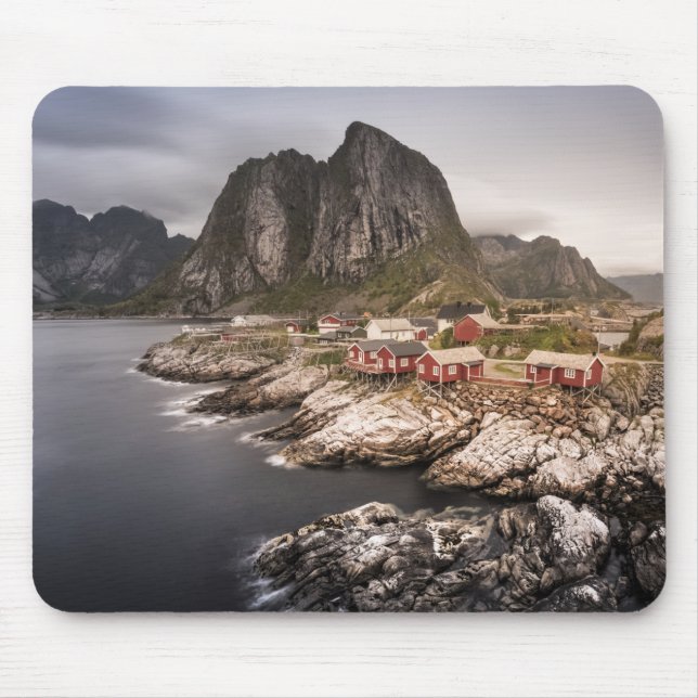 Tapis De Souris Lofoten Fishing Village Hamnoya (Devant)