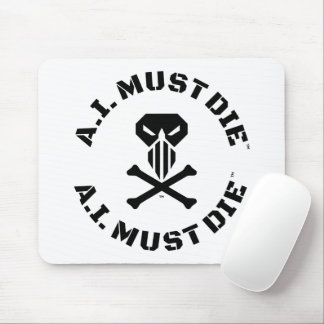 Tapis de souris Logo A.I. Must Die™ (Police Milita