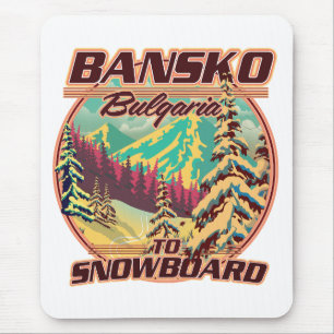 Tapis De Souris Logo Bankso Bulgarie to Snowboard